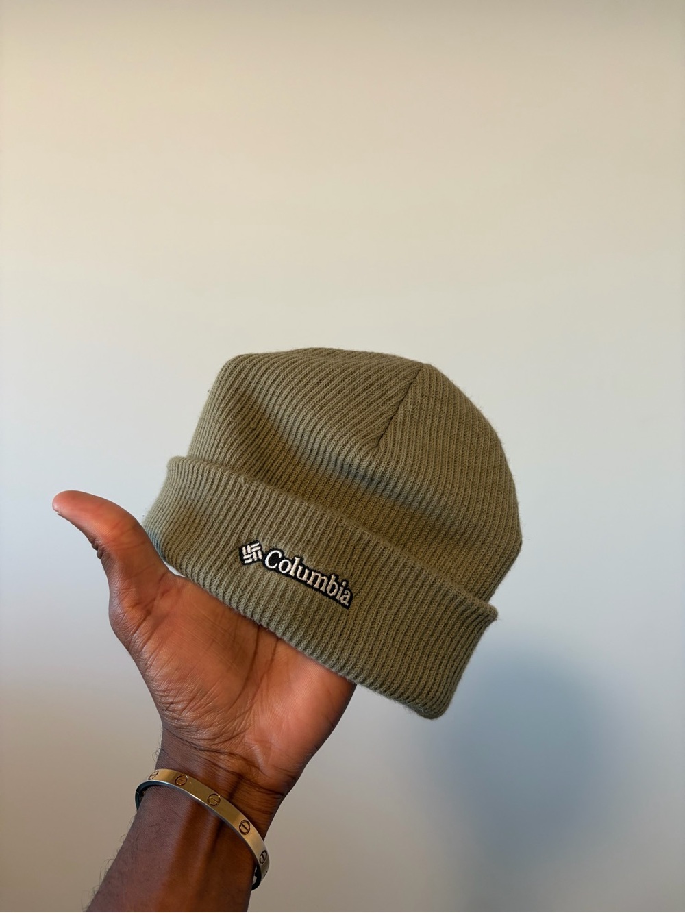 Columbia Olive Knit Cuffed Beanie - Men's